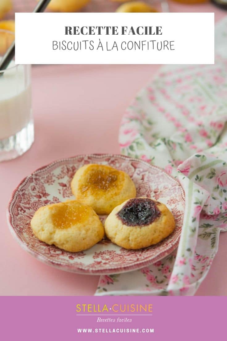 Recette de Biscuits puits à la confiture "La Petite Cueillette"