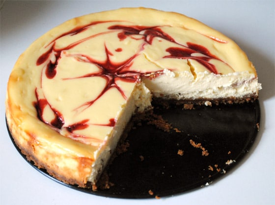 cheesecake chocolat blanc framboise facon starbucks coffee de stellacuisine