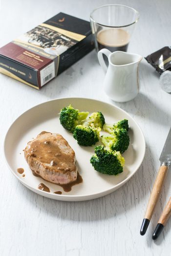 Grenadins de veau, sauce au café Gourmesso