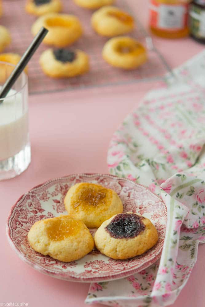 Recette de Biscuits puits à la confiture "La Petite Cueillette"