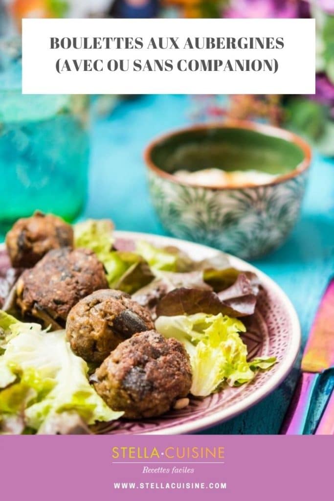 Recette de Boulettes aux aubergines (avec ou sans Cuisine Companion. Livre "Mes recettes de saison au Companion" de Mimicuisine