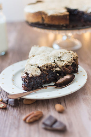 Recette de Brownie meringué des pistes aux fruits secs Seeberger