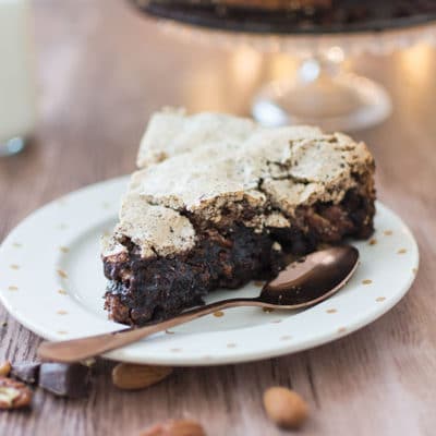 Recette de Brownie meringué des pistes aux fruits secs Seeberger