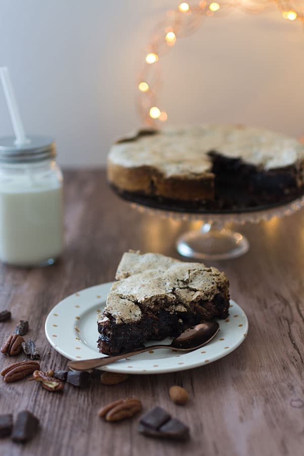 Recette de Brownie meringué des pistes aux fruits secs Seeberger