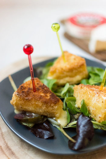 Recette de Camembert pané, ou beignets de camembert, recette facile de camembert pané, idéal avec une salade