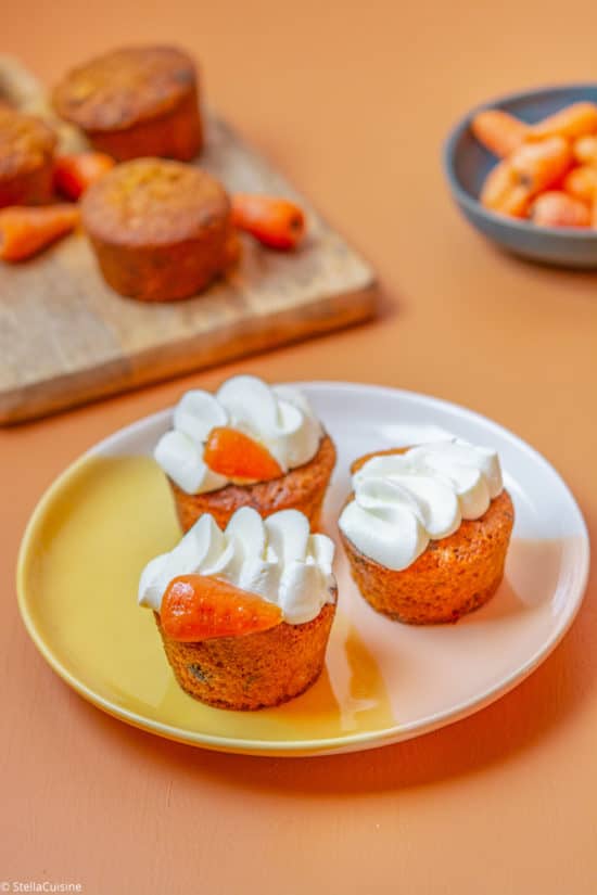 Recette de Carrot Cakes comme des muffins