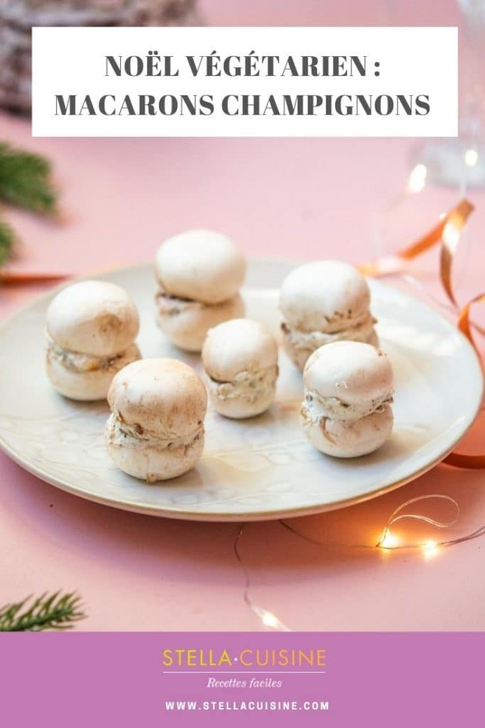 Recette de Noël végétarien : Macarons de champignons, recette express d'apéritif pour Noël