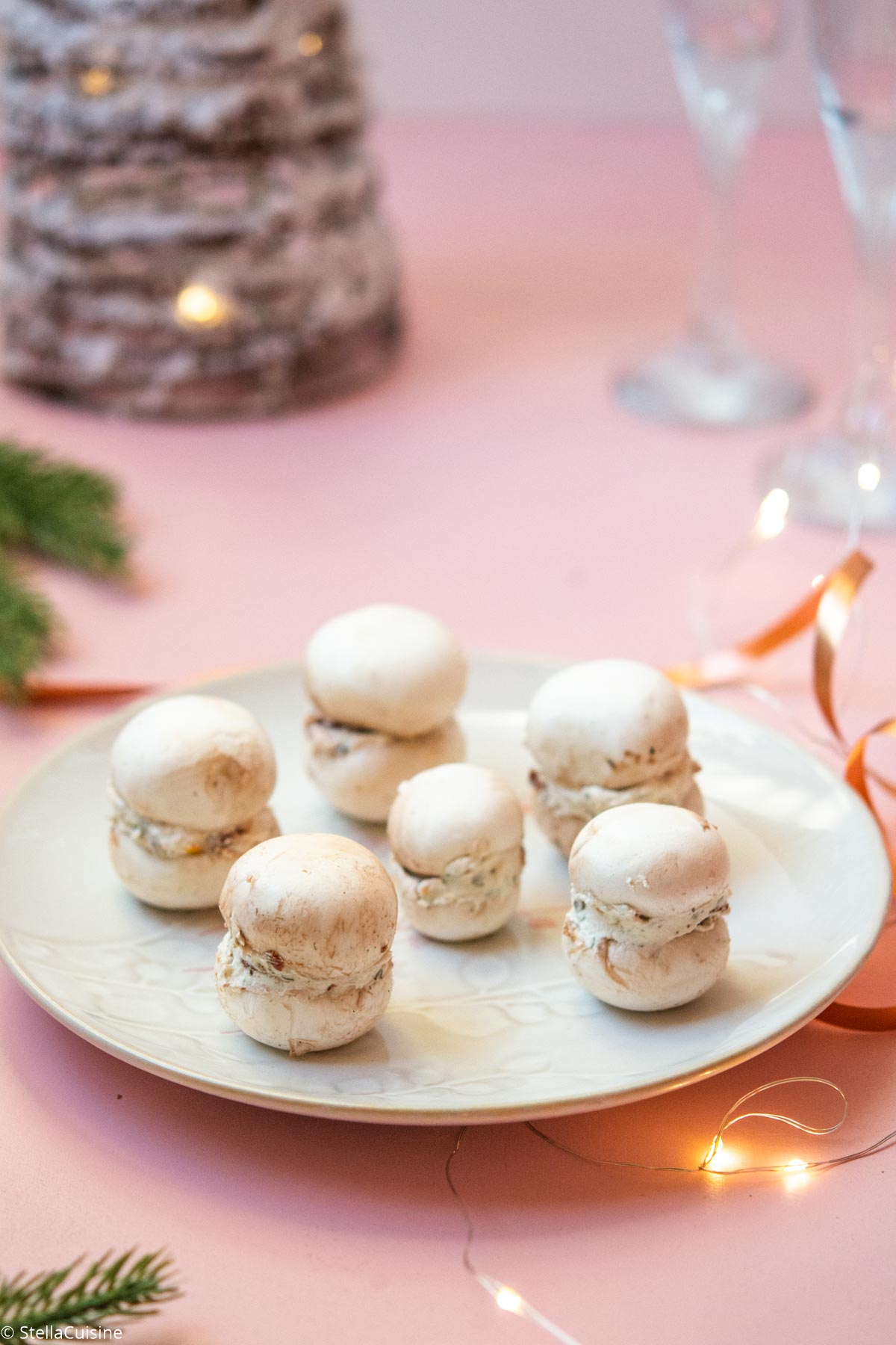 Recette de Noël végétarien : Macarons de champignons
