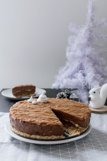 Recette de Cheesecake de Noël : chocolat, meringue, crème de marrons