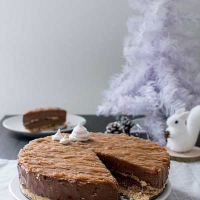 Recette de Cheesecake de Noël : chocolat, meringue, crème de marrons
