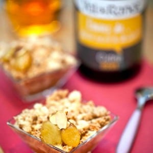 Recette de crumble aux pêches et cidre