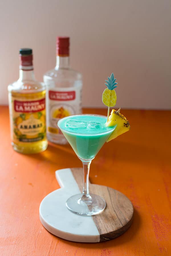 Recette de Cocktail Hawaiian Blue au Rhum La Mauny