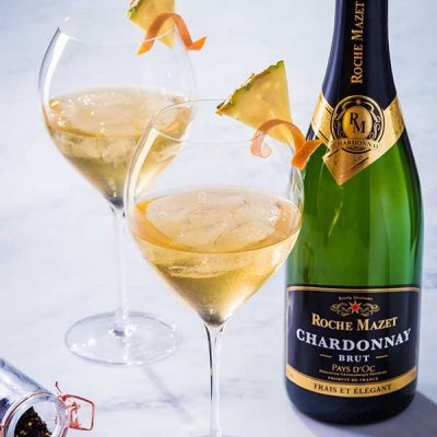 Recette de Cocktail Exotea'c (Roche Mazet Chardonnay Brut et thé)