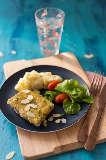 Recette de Dos de cabillaud en croûte d'amandes