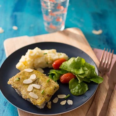 Recette de Dos de cabillaud en croûte d'amandes