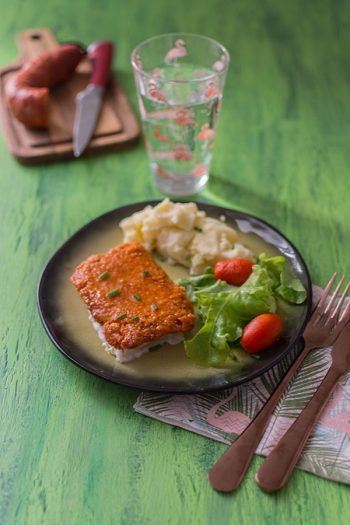 Recette de Dos de cabillaud en croûte de chorizo