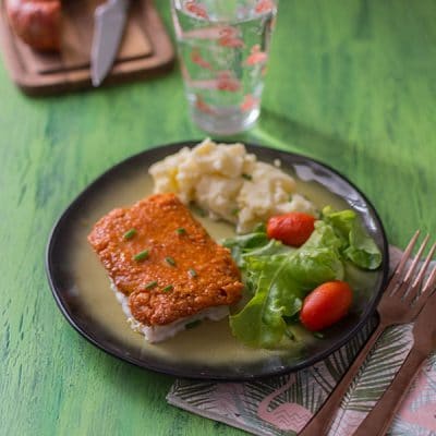 Recette de Dos de cabillaud en croûte de chorizo