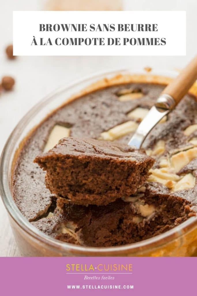 Recette de Brownie à la compote de pommes, sans beurre Recettes
