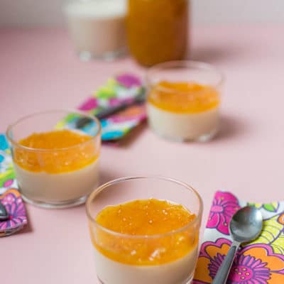 Recette de Flans de lait à la marmelade d'oranges