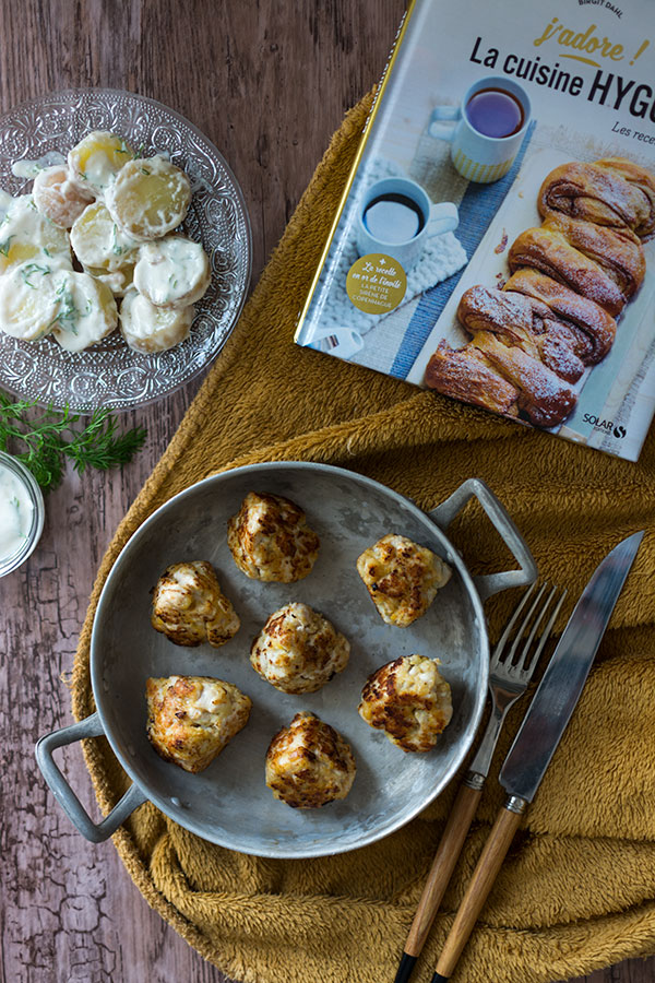 Recette de Fricadelles et poulet et salade de pommes de terre (Hygge)