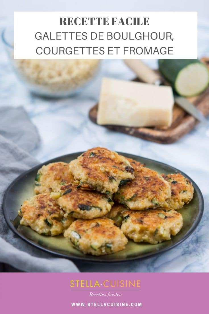 Recette de Galettes de boulghour, courgettes, fromage