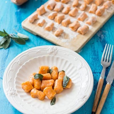 Recette de Gnocchis de patate douce au beurre de sauge