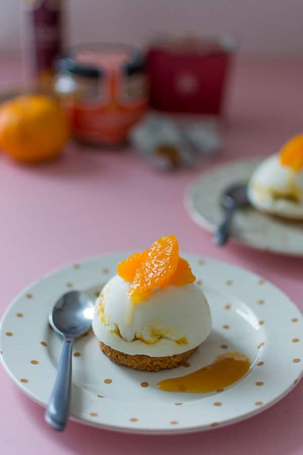 Recette de Comme un cheesecake à la clémentine, coulis de mirabelle, facile avec les produits Jours Heureux !