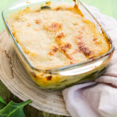 Recette de Lasagnes végétariennes, épinards et verts de poireaux, recette pour recycler les verts de poireaux, c'est délicieux !