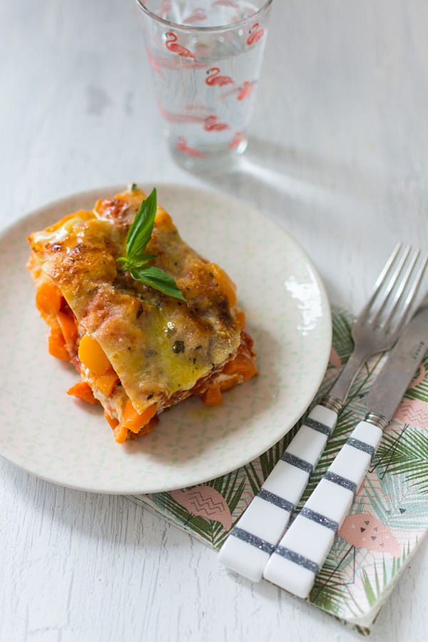 Recette de Lasagnes végétariennes au potiron et à la ricotta