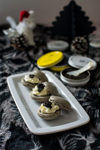 Recette de Macarons chocolat blanc et Caviar de Neuvic