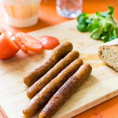 Recette de Merguez végétales (vegan), recette du livre "Ma petite boucherie Vegan"