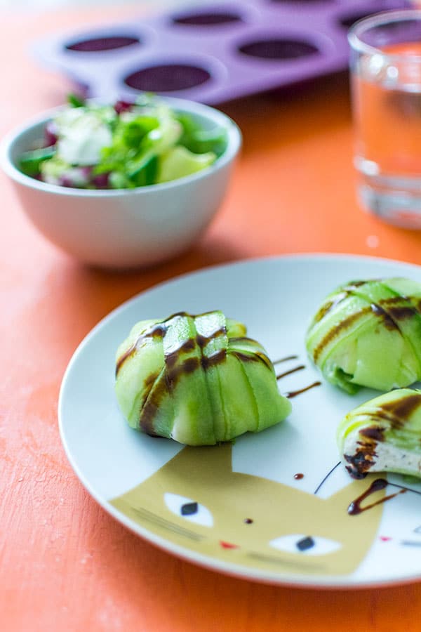 Recette de Dômes de concombre et fromage frais avec Tupperware, avec le moule dôme Tupperware