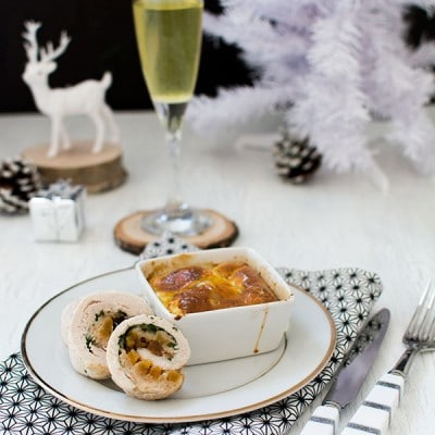 Recette de Noël : Ballotines de dinde aux abricots et pruneaux, ballotines de dinde sucré-salé facile pour noel