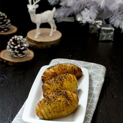 Recette de Noël : pommes de terre à la suédoise (hasselback potatoes)