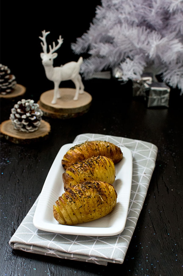Recette de Noël : pommes de terre à la suédoise (hasselback potatoes)