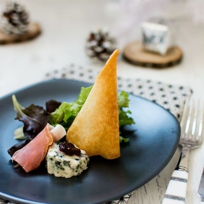 Recette de Cupcake de Noël destructuré de Roquefort Société