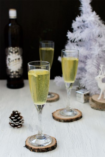 Recette de Noël : Soupe champenoise à la Suze, recette de soupe champenoise, cocktail à base de champagne pour noel