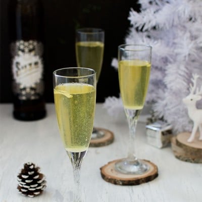 Recette de Noël : Soupe champenoise à la Suze, recette de soupe champenoise, cocktail à base de champagne pour noel