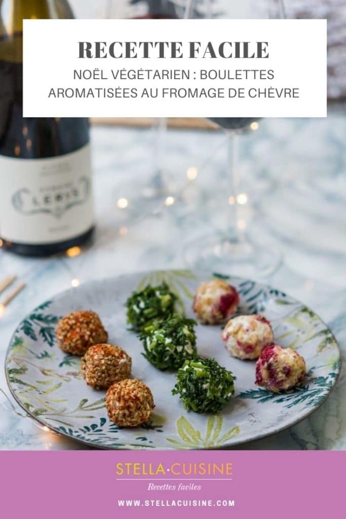 Recette de Noël végétarien : boulettes aromatisées au fromage de chèvre