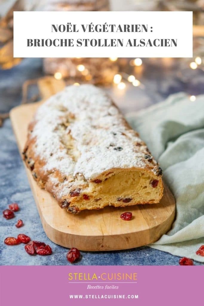 Recette de Noël végétarien : brioche Stollen alsacien