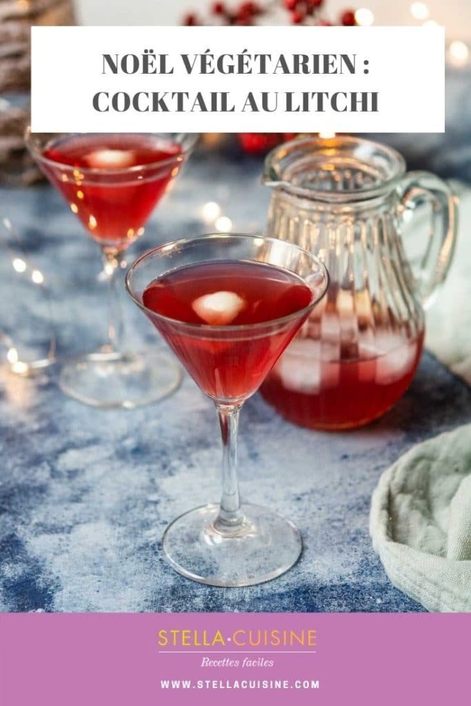 Recette de Noël végétarien : Cocktail au litchi
