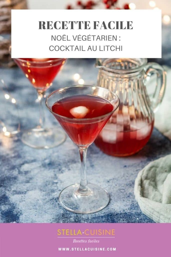 Recette de Noël végétarien : Cocktail au litchi