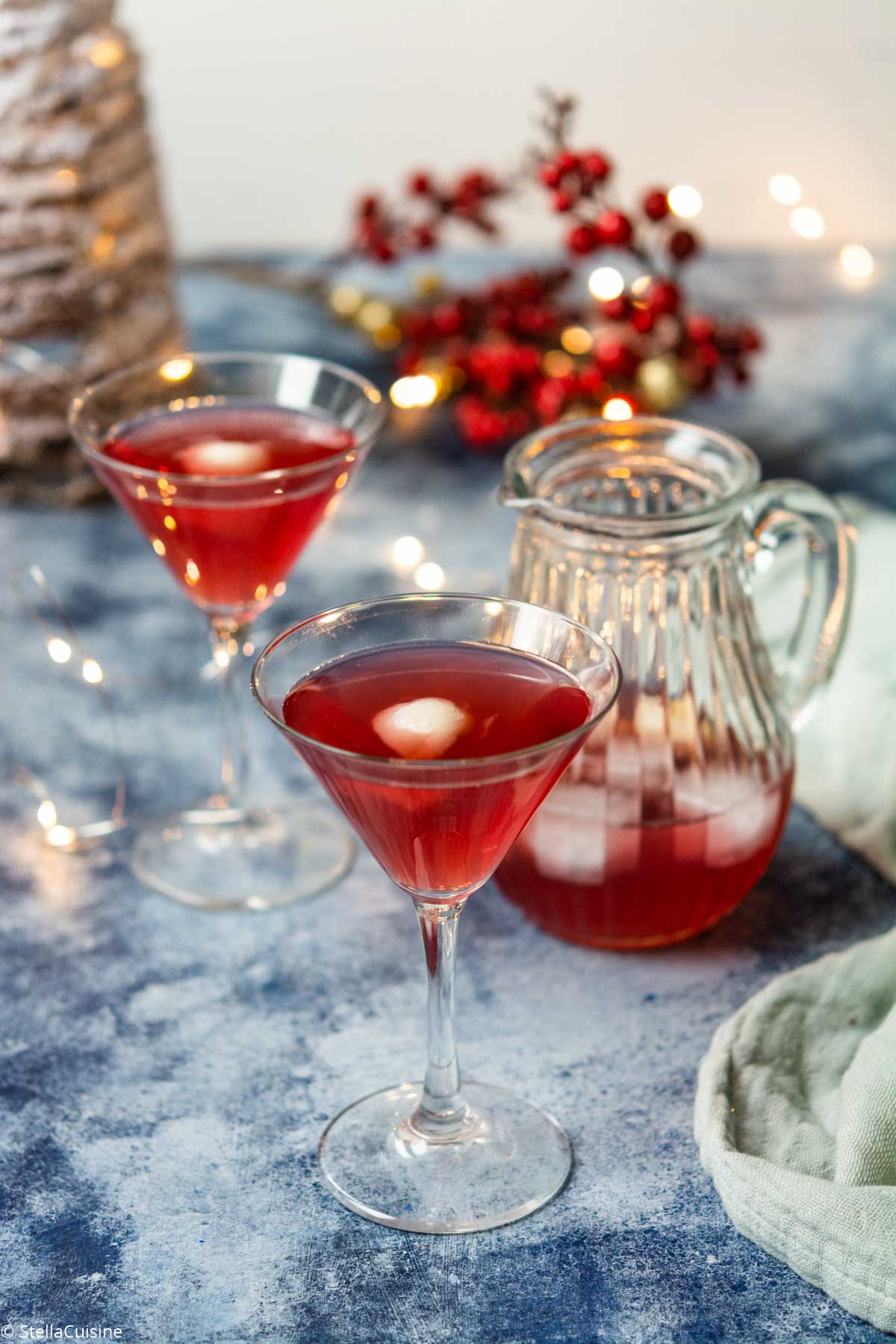 Recette de Noël végétarien : Cocktail au litchi