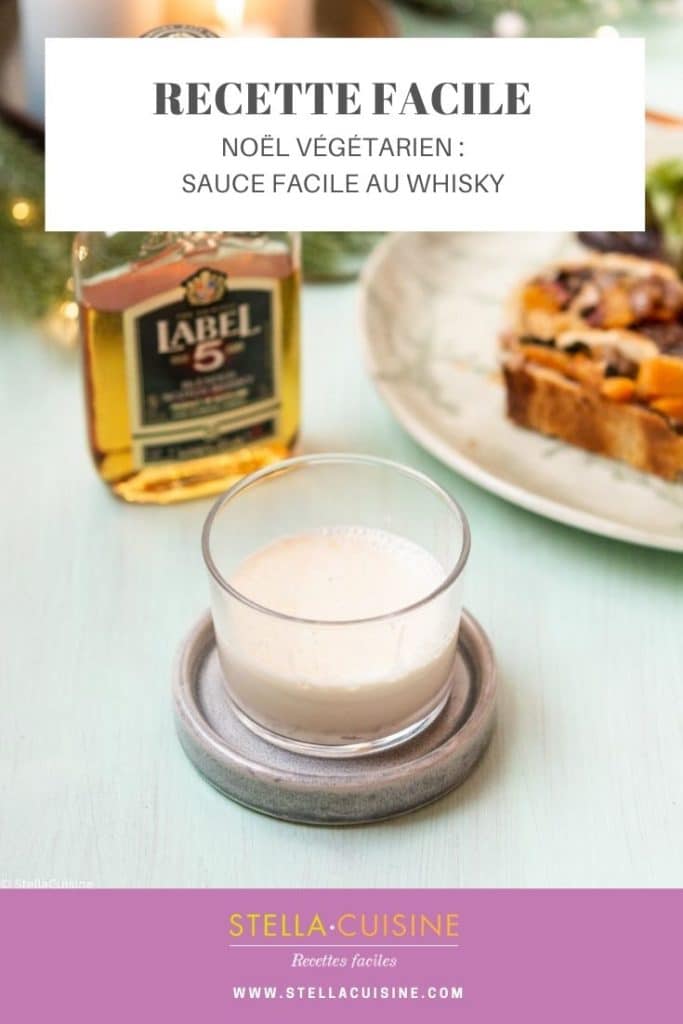 Recette de Noël végétarien : sauce au whisky