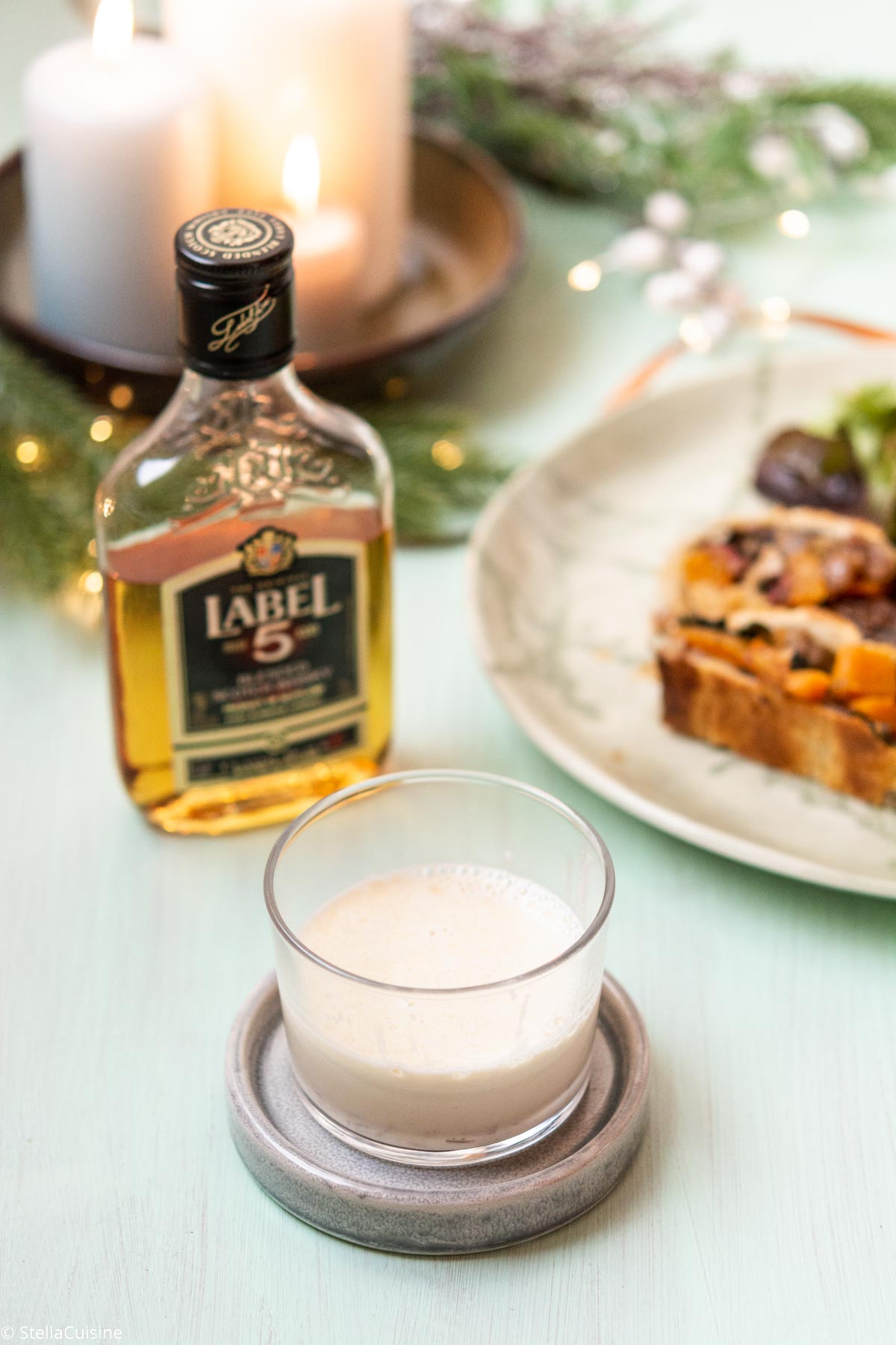 Recette de Noël végétarien : sauce au whisky