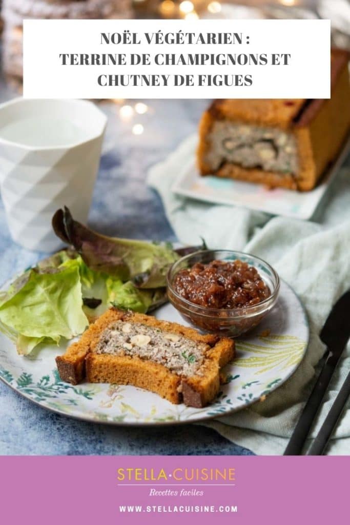 Recette de Noël végétarien : Terrine de champignons, pain d'épices et chutney de figues