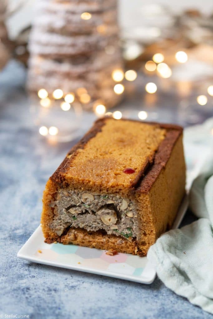 Recette de Noël végétarien : Terrine de champignons, pain d'épices et chutney de figues