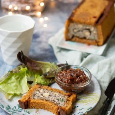 Recette de Noël végétarien : Terrine de champignons, pain d'épices et chutney de figues