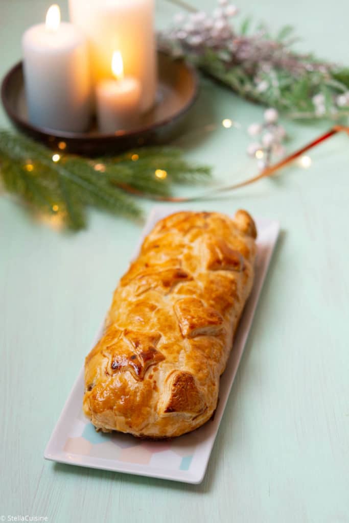 Recette de Noël végétarien : Wellington de légumes. Recette facile de Wellington végétarien aux légumes, courge, marrons, cranberries. Un délice !