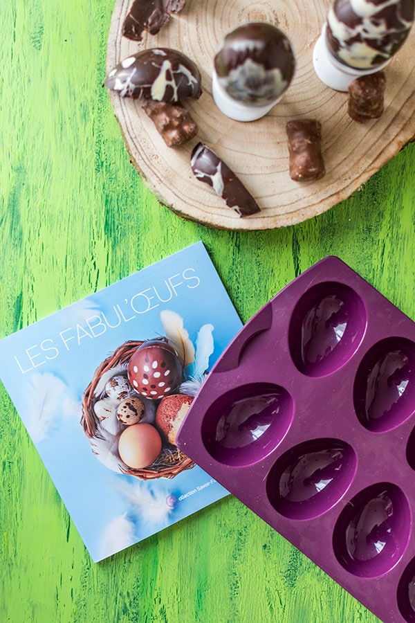 Recette d’œufs surprise au chocolat {Concours Tupperware}, moule à œufs Tupperware